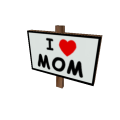 I Heart Mom Sign
