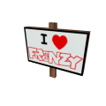 I Heart FRENZY Sign